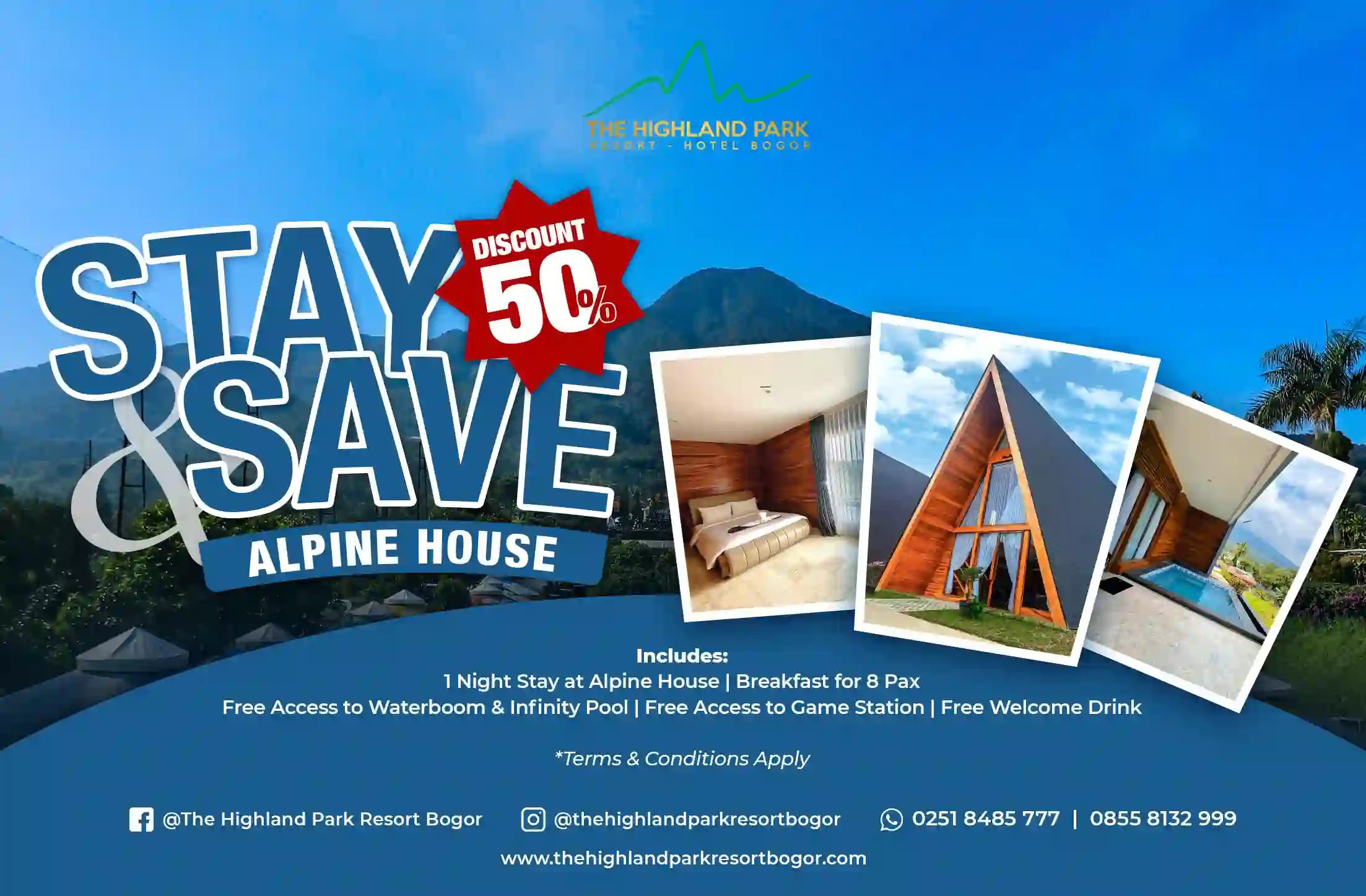 Stay & Save 50% Alpine House